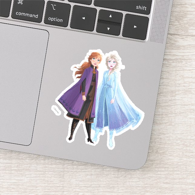 Sticker Congelé 2 | Anna & Elsa | Un voyage ensemble (Détail)
