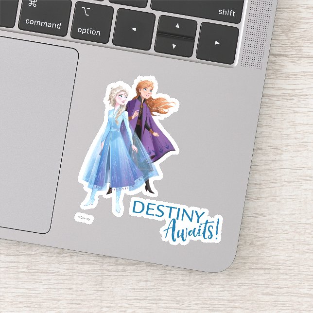 Sticker Congelé 2 : Elsa & Anna | Destiny Await ! (Détail)