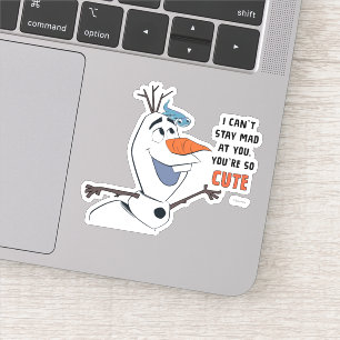 Sticker Congelé 2   Olaf & Bruni "Je ne peux pas rester f