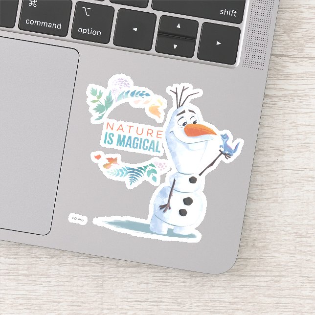 Sticker Congelé 2 : Olaf | La Nature est magique (Détail)