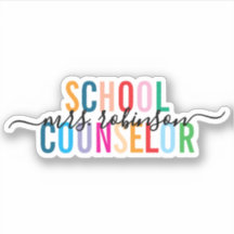 Conseiller scolaire coloré Nom du script personnal