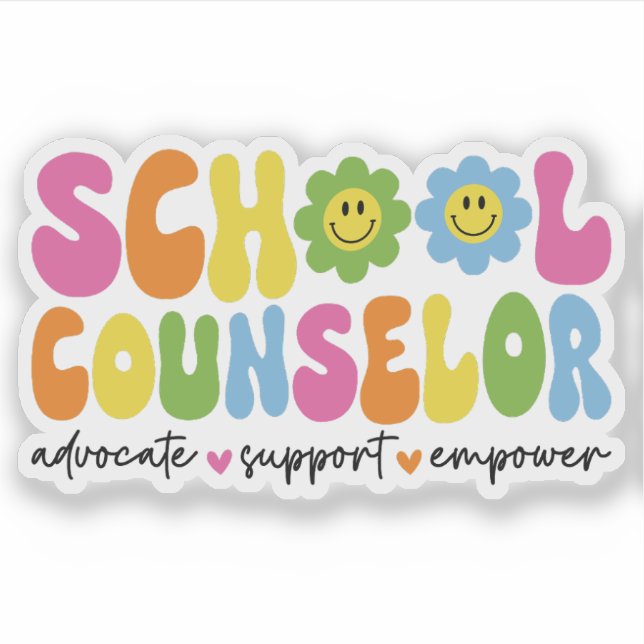 Sticker Conseiller Scolaire Retour À L'École Conseiller En (Devant)