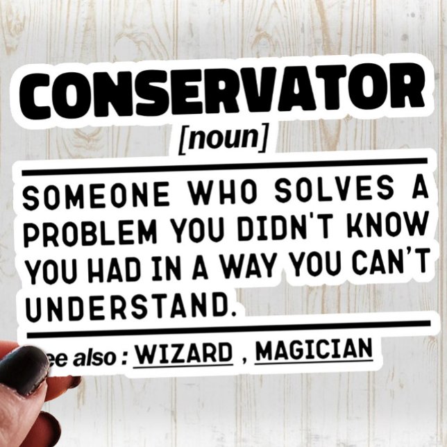 Sticker Conservateur Noun Professional Museum Worker Funny (Créateur téléchargé)