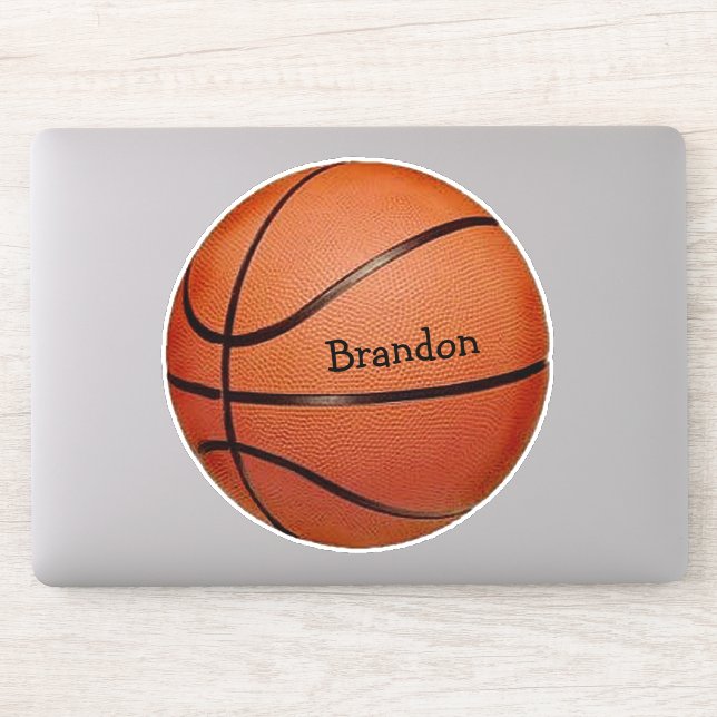Sticker Contour Conception Basketball (Ordinateur)
