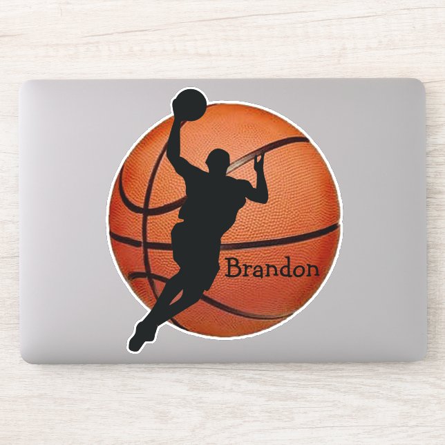 Sticker Contour Conception Basketball (Ordinateur)