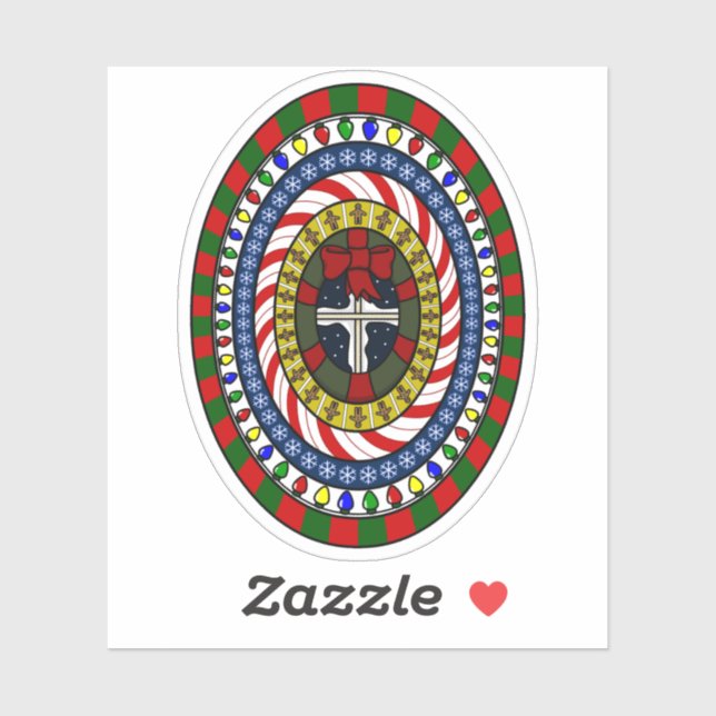 Sticker Contour de Noël Joueur (Feuille)