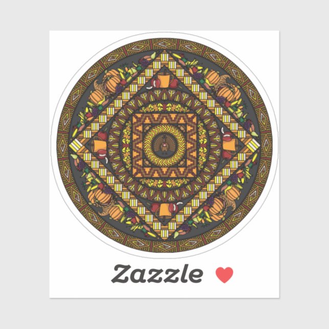 Sticker Contour Icons Thanksgiving (Feuille)