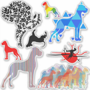 Sticker Contour Style de tatouage de Danse