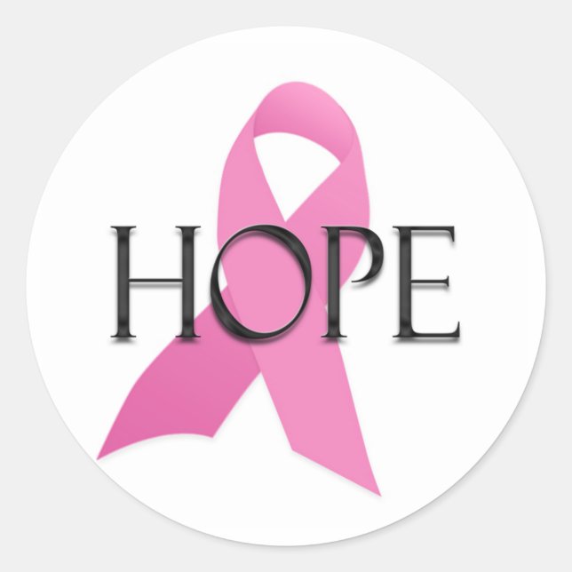 Sticker contre le cancer du sein Hope (Devant)