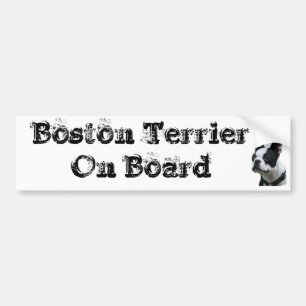 Sticker conveys Boston Terrier One Board