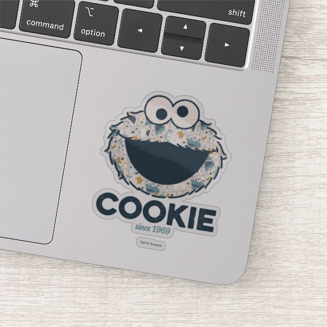 Sticker Cookie Monster | Cookie depuis 1969 (Détail)