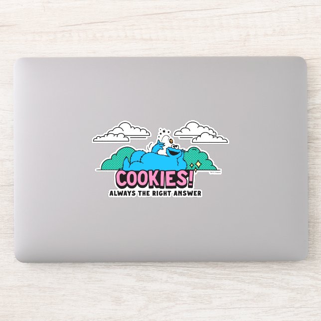 Sticker Cookie Monster | Les cookies sont toujours la bonn (Ordinateur)
