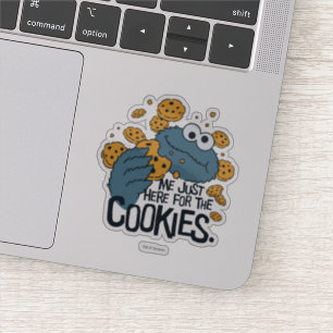 Sticker Cookie Monster   Me Just Here pour les cookies