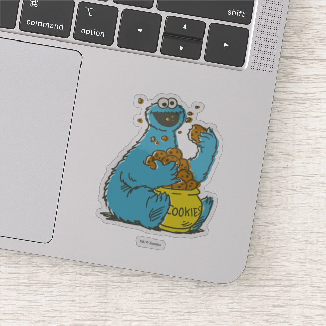 Sticker Cookie Monster Vintage (Détail)