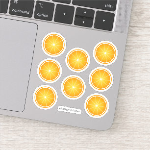 Sticker Cool Juicy Orange tranches de fruits motif