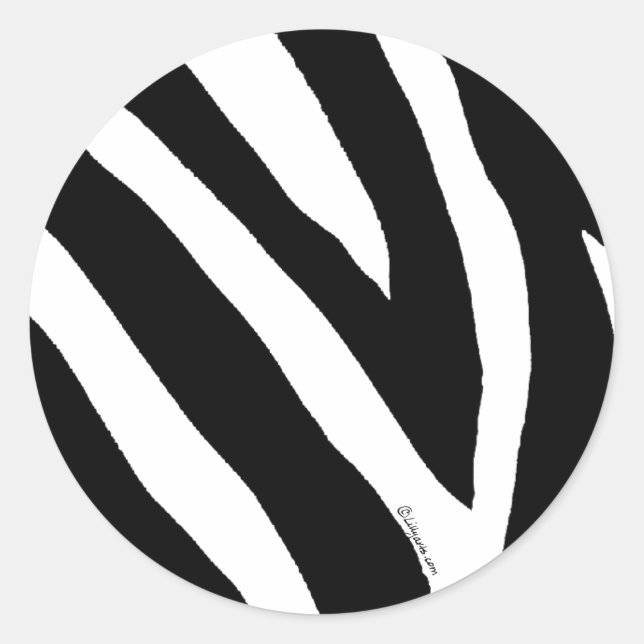 Sticker cool Zebra Stripes (Devant)