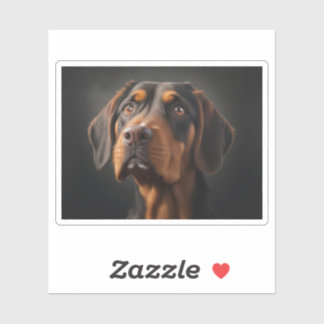 Sticker Coonhound Dog