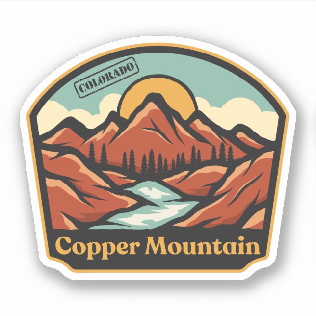 Sticker Copper Mountain, Colorado (Devant)
