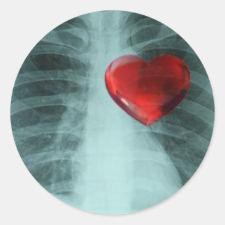 Sticker Coque de coeur Xray
