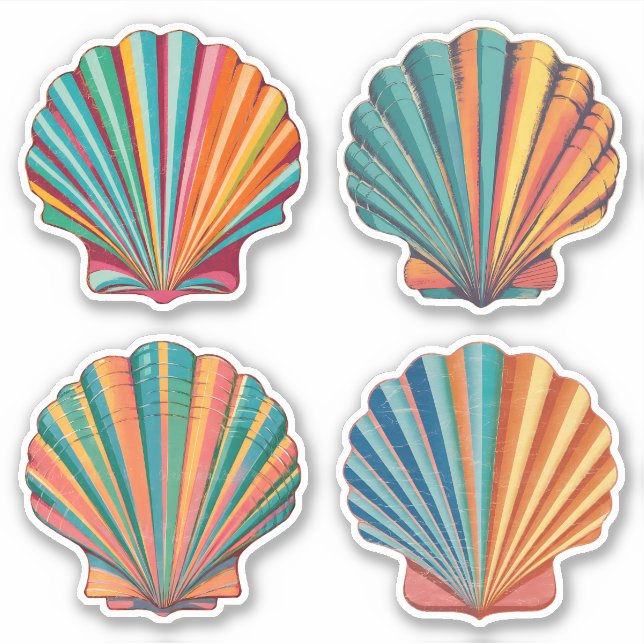 Sticker Coquillage Kaleidoscope (Devant)