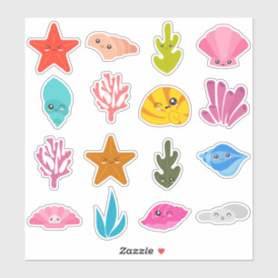 Sticker Coquillages pour enfants