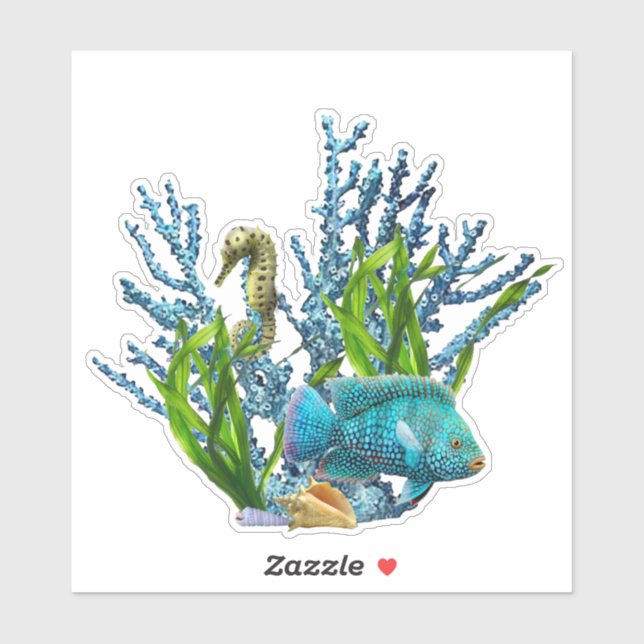 Sticker Coral Reef (Feuille)