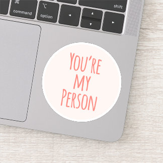 Sticker Coral Rose Vous êtes mon ami Citer l'amour