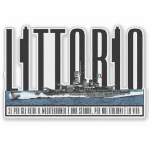 STICKER CORAZZATA LITTORIO