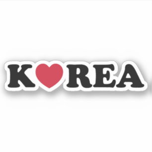 Sticker Corée amour coeur
