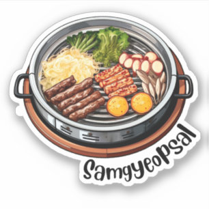 Sticker Coréen Samgyeopsal