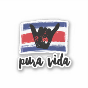 Sticker Costa Rica Shaka Carte Souvenir