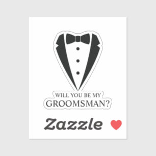 Sticker Costume Tuxedo Noir - Proposition de fabricant