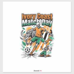 Sticker Côte d'Ivoire Match Day Skeleton Striker Nations C