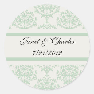 Sticker Cottage Chic Mariage Enveloppe