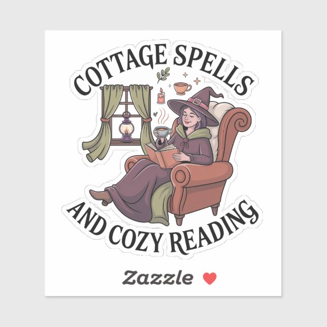 Sticker Cottage Spells & Cosy Reading (Feuille)