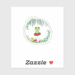 Sticker Cottagecore Esthétique Kawaii Grenouille Goblincor
