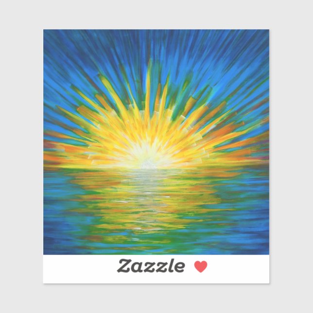 Sticker Coucher de soleil (Feuille)