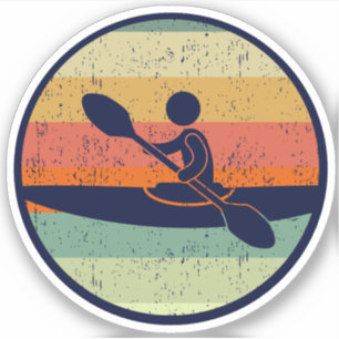 Sticker Coucher de soleil Cool de Kayak