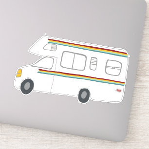 Sticker Coucher du soleil Motorhome RVing de l'arc-en-ciel