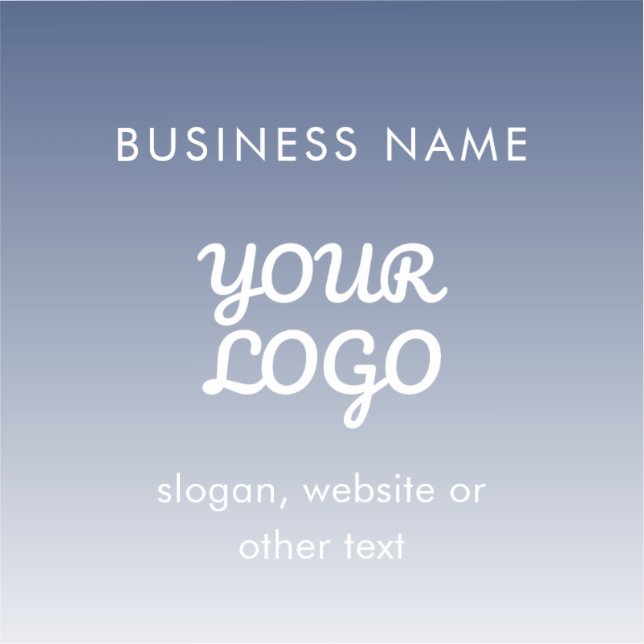 Sticker Couleur de dégradé modifiable de votre logo (Recto)