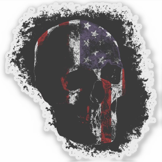 Sticker Couleur SKULT PATRIOT (Devant)