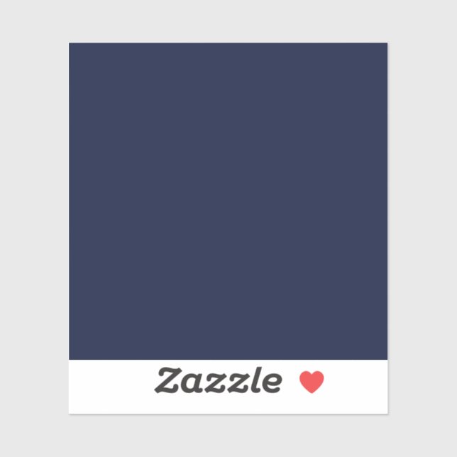 Sticker Couleur solide bleu marine de minuit (Feuille)