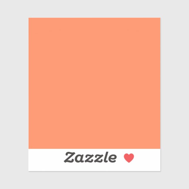 Sticker Couleur solide du corail (Feuille)