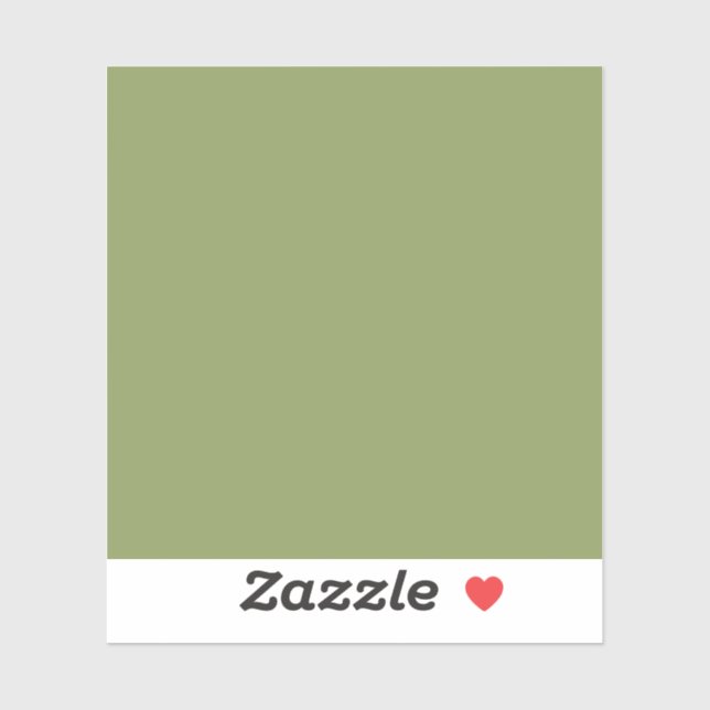 Sticker Couleur solide verte de mousse (Feuille)