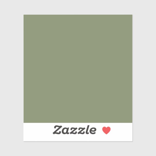 Sticker Couleur solide verte Sage (Feuille)