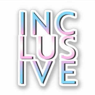 Sticker Couleurs Trans Inclusives