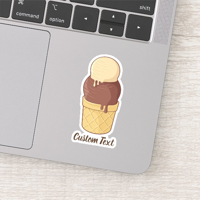 Sticker Coupe de glace à deux boules (Détail)