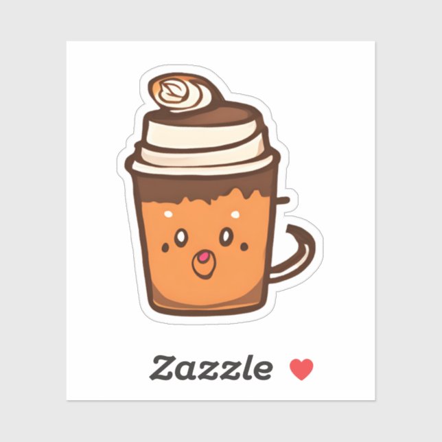 Sticker Coupe du café (Feuille)