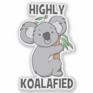 Sticker Coupe Koala Contour hautement Koala