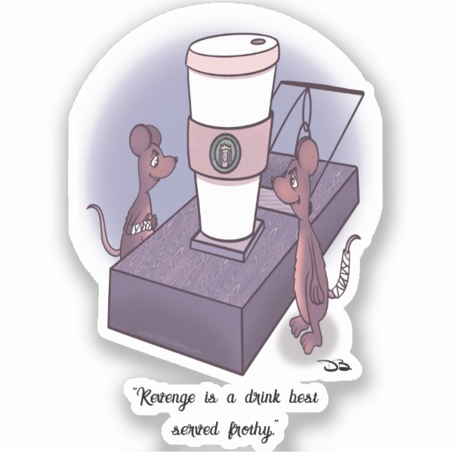 Sticker Coupe Personnalisé Frothy (Recto)